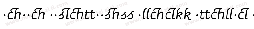 Sauna Ligatures Black Italic Swash字体转换